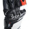 Dainese CARBON 4 LONG LADY sportovní rukavice bílé/fluo-červené vel.S